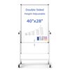 Rolling Whiteboard on Wheels, Double-Sided Magnetic Dry Erase Board with Stand, Mobile White Board for Office, Classroom, Home (28" x 40")