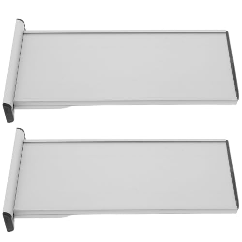 ROMISBABA 2pcs Aluminum Alloy Name Plates for Doors, Double-sided Identification with Slot and Slideout Design, Hassle-free Installation for Office, Bedroom, and Educational Use