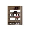 ROOMTEC 19.5" Shoe Shelf Short Tower Closet Unit, Modular Closet System with Shelf, Wardrobe Organizer for Bedroom or Walk-in Closet, Wall Mounted, Customizable Clothes Storage Unit, Wood