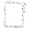 Roowest 150 Sheets Wildflower Printer Paper Decorative Stationery Paper 8.5 x 11 Inch with Border Design Elegant Writing Letterhead Sheets for School Writing Home Office Supplies