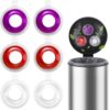 Ropoloogy 6 Pack Trash Can Deodorizer Pod Kit, Floral Scented Adhesive Pod, 30 Days Long Lasting Odor Control, Plant Based Odor Eliminator for Kitchen Can, Bathroom, Closet & Diaper Pail