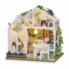 Roroom DIY Miniature House Kit, Floral Retreat Dollhouse Kit