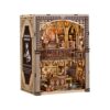 Roroom DIY Miniature House Kit, Traveler's Bookstore Dollhouse Kit