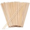 RORPOIR Unfinished Wood Craft Sticks Square Dowel Rods Beige 100pcs Easy to Carry Wood Strips for Crafts and DIY Projects Handmade Materials