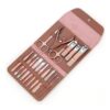 Rose Gold 16 Piece Nail Clippers Set Art Tools PU Triple Discount Bag