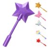 Roselli Twinkle Tap Wand Credit Card, 3D Fairy Wand Tap to Pay Card Holder, Princess Magic Wand Debit & Credit Card Holder, Star Wand Contactless Payment Gift for Adults，Purple