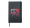 Rose Roses Flower Botany Spring Time - Just a Girl Who Loves Hardcover Journal, Black