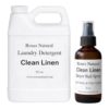 Roses Natural Laundry Essentials Bundle, Plant-Based Laundry Detergent + Dryer Ball Spray, Reduces Static & Odor, Long-Lasting Freshness, 32 oz Detergent + 4 oz Spray (Clean Linen)