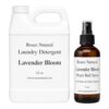 Roses Natural Laundry Essentials Bundle, Plant-Based Laundry Detergent + Dryer Ball Spray, Reduces Static & Odor, Long-Lasting Freshness, 32 oz Detergent + 4 oz Spray (Lavender Bloom)