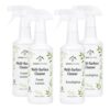 Roses Natural Multi-Surface Cleaner Bundle, 4-Pack, Plant-Based, Fresh Lemon & Eucalyptus, 64 fl oz