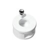 Rotating Cat Eye Magnet for Nails ,Multi-Function Magnetic Nail Tool with Uniform Magnetic Force,Excellent Light Absorption Effect for Beginners Diy and Nail Salon Use (White 1Pcs)