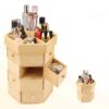 Rotating Makeup Organizer, 360° Rotating with Top Storage Tray & Drawers