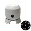 Rotating Projection Lamp Ocean Wave Projector Light Dynamic Water Ripple Nightlight with Adjustable Brightness Multi-Angle Base Compact Design for Bedroom Decor 9.7cm Charging A