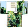 Rouidr 3 Ring Binder, 2 Inch Round Ring Binder Organizer with Clipboard, 5 Dividers Tabs, A4 8.5 x 11 Inch Paper & Clear Sleeves for School, Office Supplies