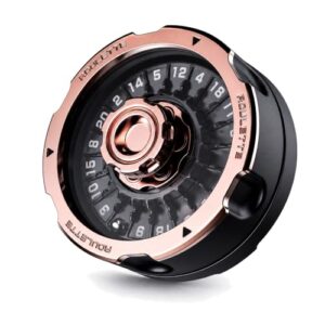 Roulette Fidget Spinner for Adults, Linked Fingertip Stress Relief Toy with Smooth Spin, Number Dial & Metal-Look Finish for Desk, School, Travel