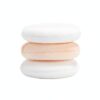 Round Flocked Powder Puff, Soft Cotton Makeup Applicator for Even Loose Setting Powder Distribution