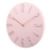 Round Silent Wall Clock Modern Home Decor Teaching Design