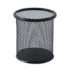 Round Square Metal Mesh Pen Holder Iron Pencil Cup for Desk Office Supplies