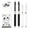 ROZRITX 4 Pcs Cute Dog Pens Slient Retractable Pens 0.5mm Black Ink Writing Pen Kawaii Cartoon Puppy Pen for Girls Boys Women Men Office School Supplies (Black Puppy)