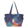 RPLIFE Tote Bag for Women, Fox Starry Night Handbag for Travel