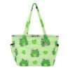 RPLIFE Tote Bag for Women, Green Cartoon Frogs Handbag, Work Totes