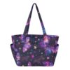RPLIFE Tote Bag for Women, Purple Butterfly Handbag for Travel