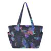 RPLIFE Tote Bag with Zipper, Neon Butterfly Shoulder Bag
