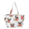 RPLIFE Women Tote Bag, Cute Dog White Handbag, Work Totes