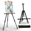 RRFTOK 17-66 Inch Adjustable Art Easel Stand for Painting and Sign, Black