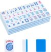 Rshdagk 1.2”American Mahjong Tile Set, 166 Mahjong Game Set with Pink Color (Tiles Only, No Racks and Other Accessories)