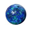 RSHVOBRRS Blue Copper Ore Ball Ornaments Crystal Round Sphere Collection Pocket Palm Worry Stone, 60~70mm