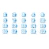 RTSQYCB Numbered Pencil Toppers, 20/30/50 PCS, Reusable Classroom Pencil Labels for Teachers (Light Blue,20)