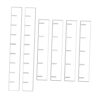 Rtuopk 6 Pieces Drawer Divider Organizer Separator Acrylic Flexible Adjustable for Office Kitchen Bedroom, White