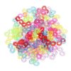 Rubber Band Bracelet Connectors 1000Pcs S-Clips Colorful Rubber Band Clip Jewelry Connectors Clasp DIY Loom Bands Kit Bracelet Necklace Clasp S Clips Transparent