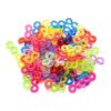 Rubber Band Bracelet Connectors 5000pcs Mix Colors S Hook Clips Loom Rubber Band Connectors for DIY Necklace Bracelet Jewelry Making Accessories Findings