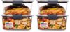 Rubbermaid Brilliance BPA-Free Food Storage Containers, Medium Deep, 4.7 Cup, Airtight & Leak-Proof, Microwave & Dishwasher Safe, 4 Count (Pack of 2)