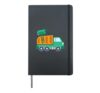 Rubbish Truck Waste Recycling Bin Earth Day Hardcover Journal, Black