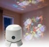 RUINXXT Dynamic Rotating LED Projector Light, 360° Rotating Ocean Wave Night Light Projector, Multi-Angle Projection Base, for Bedroom, Home Theater, Meditation and Relaxation (Ocean)