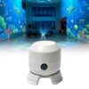 RUINXXT Dynamic Rotating LED Projector Light, 360° Rotating Ocean Wave Night Light Projector, Multi-Angle Projection Base, for Bedroom, Home Theater, Meditation and Relaxation (Christmas)