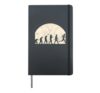 Running Evolution Runner Moon Development Monkeys Hardcover Journal, Black