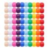 RUNROTOO Blank Board Games and Balanced Weight for 100pcs Six Sided Acrylic Dice Cubes 16mm with Rounded Corners Educational Math Games