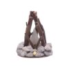 Rural LED Simulation Campfire Light Fireplaces Light Branches and Stones Materials with Immersive Sound Effects Wood Simulation Firepit Lamp