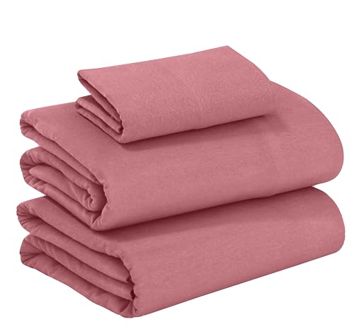 RUVANTI 100% Cotton Flannel Sheets Twin XL Size - 3 Piece Warm, Soft & Breathable, Deep Pocket, Double Brushed Cozy All Season Bedding Set, Rustic