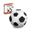 RUVARA Soccer Ball Building Set - Challenging STEM Educational Micro Bricks Toy Office Home Decor, Birthday Gifts for Adults Teens (850PCS)