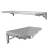 RV Concession Shelf Stainless Steel Wall Table Fold Down Laundry Table