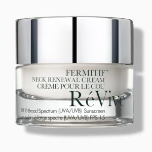 RéVive Fermitif Neck Renewal Cream, Neck & Décolletage Firming Day Cream with SPF 15, Tightening, Hydrating & Elasticity Enhancing, with Bio-Renewal Peptide & Bio-Firming Peptide, 15 ml / 0.5 oz
