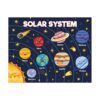 RXDNOZNNK The Solar System Educational Poster, Planets Wall Chart for Toddlers Preschool Kindergarten, Space Science Learning Decor