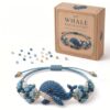 RYCHEENI DIY Beaded Bracelet kit with Animal Charms, Full-Color Guide. Relaxing Craft for Adults, Ideal Gift for Women, Birthdays & Holidays. (Whale)