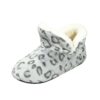 RYLENDOR Leopard Boot Slippers Women Socks Bootie Indoor House, Grey, 5