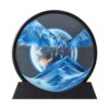 rysnwsu Moving Sand Art Picture w/Mirror, 3D Dynamic Sand Art Liquid Motion Sandscapes, Children's Large Desktop Art Toys, Home & Office Relaxing Desktop Decor (Blue-World, 12'')